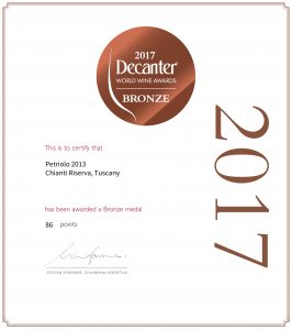 decanter chianti riserva bronze